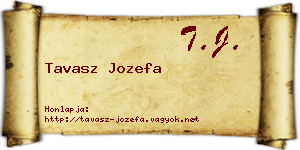 Tavasz Jozefa névjegykártya